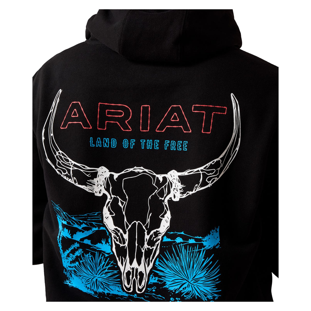 Ariat Men's Bison Bureau Hoodie, Black – detail