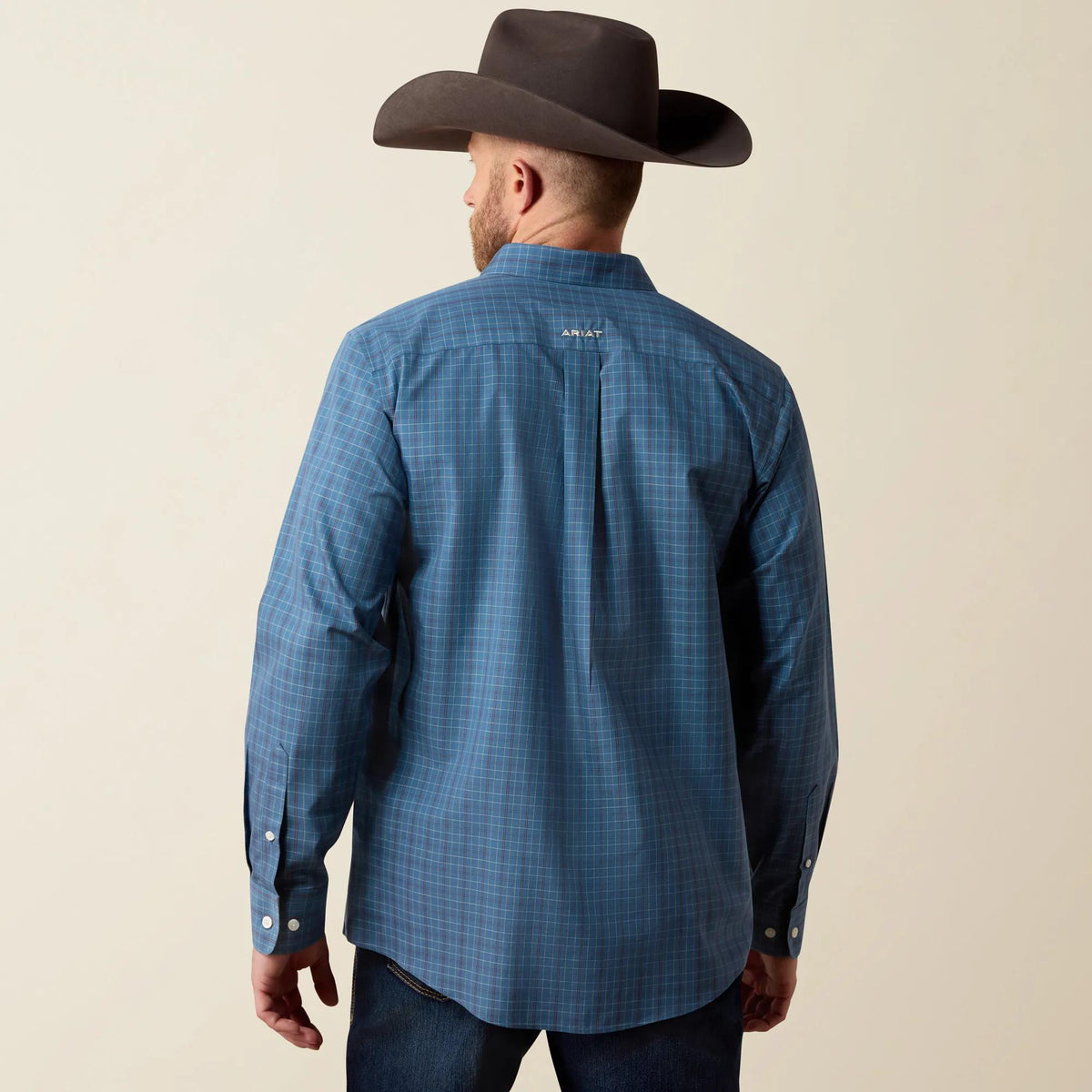 Ariat Mens Blue Fusion Medium Plaid 10080744 - view 2