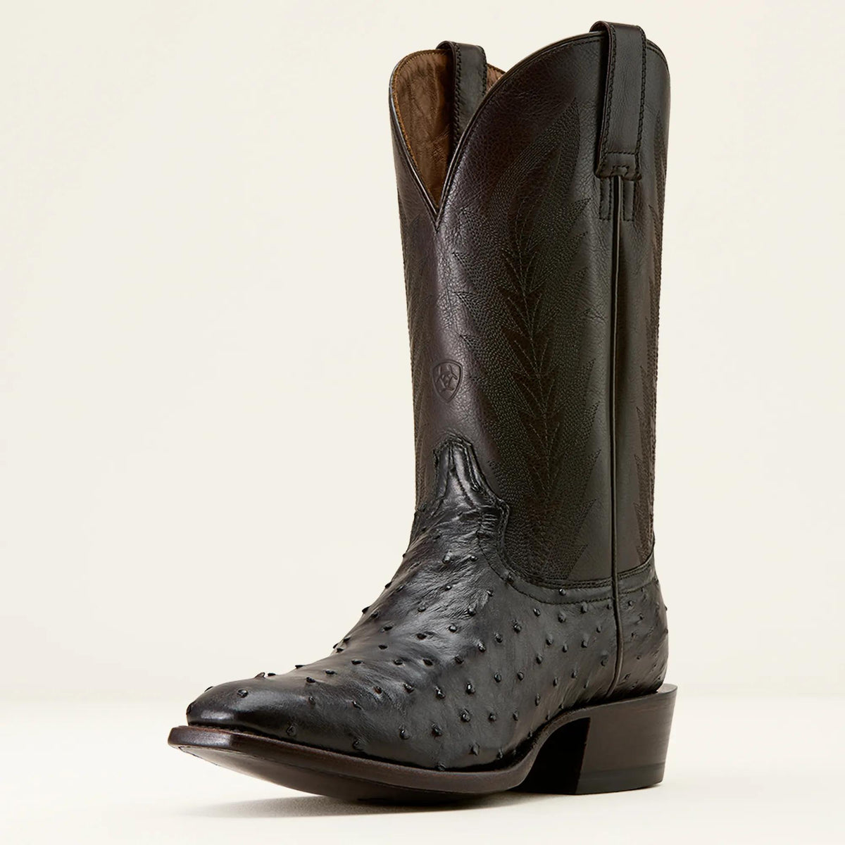 Ariat Mens Chocolate Full Quill Ostrich 10074203 - view 1