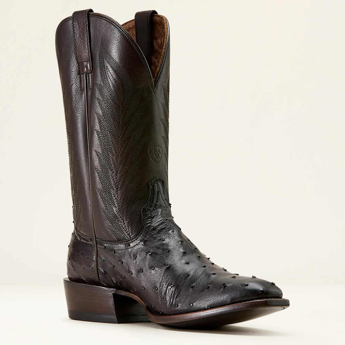 Ariat Mens Chocolate Full Quill Ostrich 10074203 - view 3