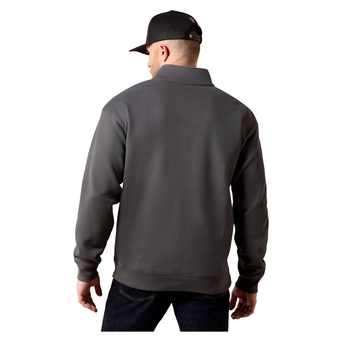 Ariat Men's Core 1/4 Zip Sweatshirt, Dark Shadow – back