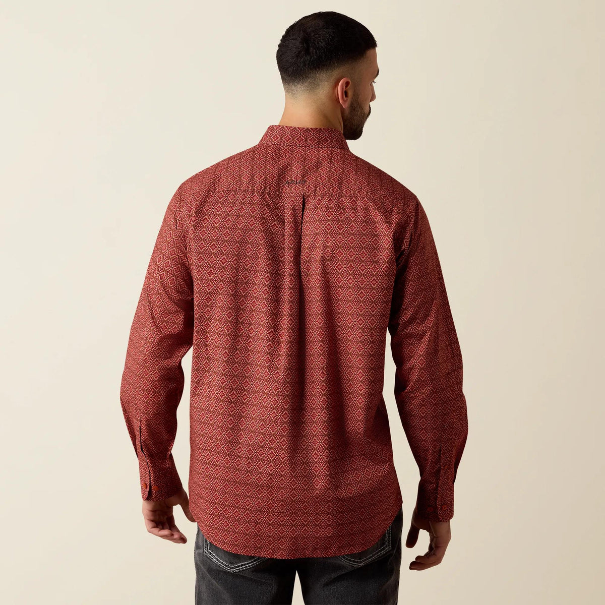 Ariat Men's Laine Classic Fit Shirt, Desert Sand Medallion Print – back