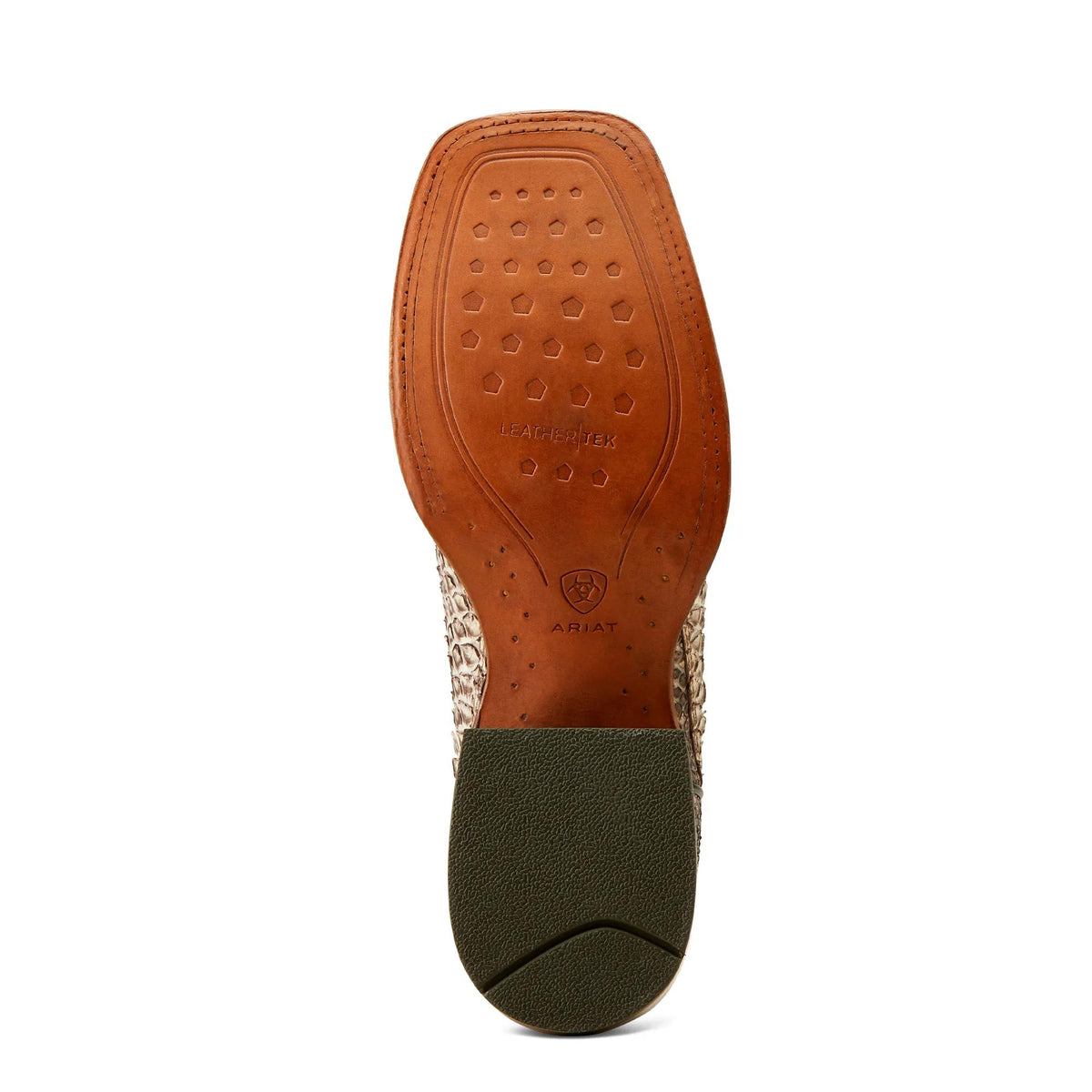Ariat Men's Dry Gulch Wide Square Toe Cowboy Boot, Tan Python – sole