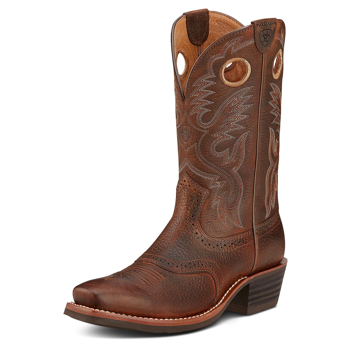 Ariat Mens Heritage Roughstock Western Boot (Brown Oiled Rowdy)