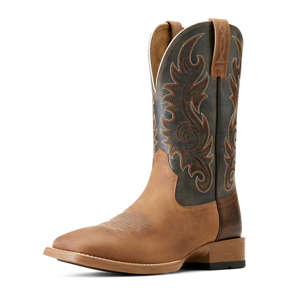 Ariat Men's Lasco Ultra Western Boot, Light Tan – 3-4 front