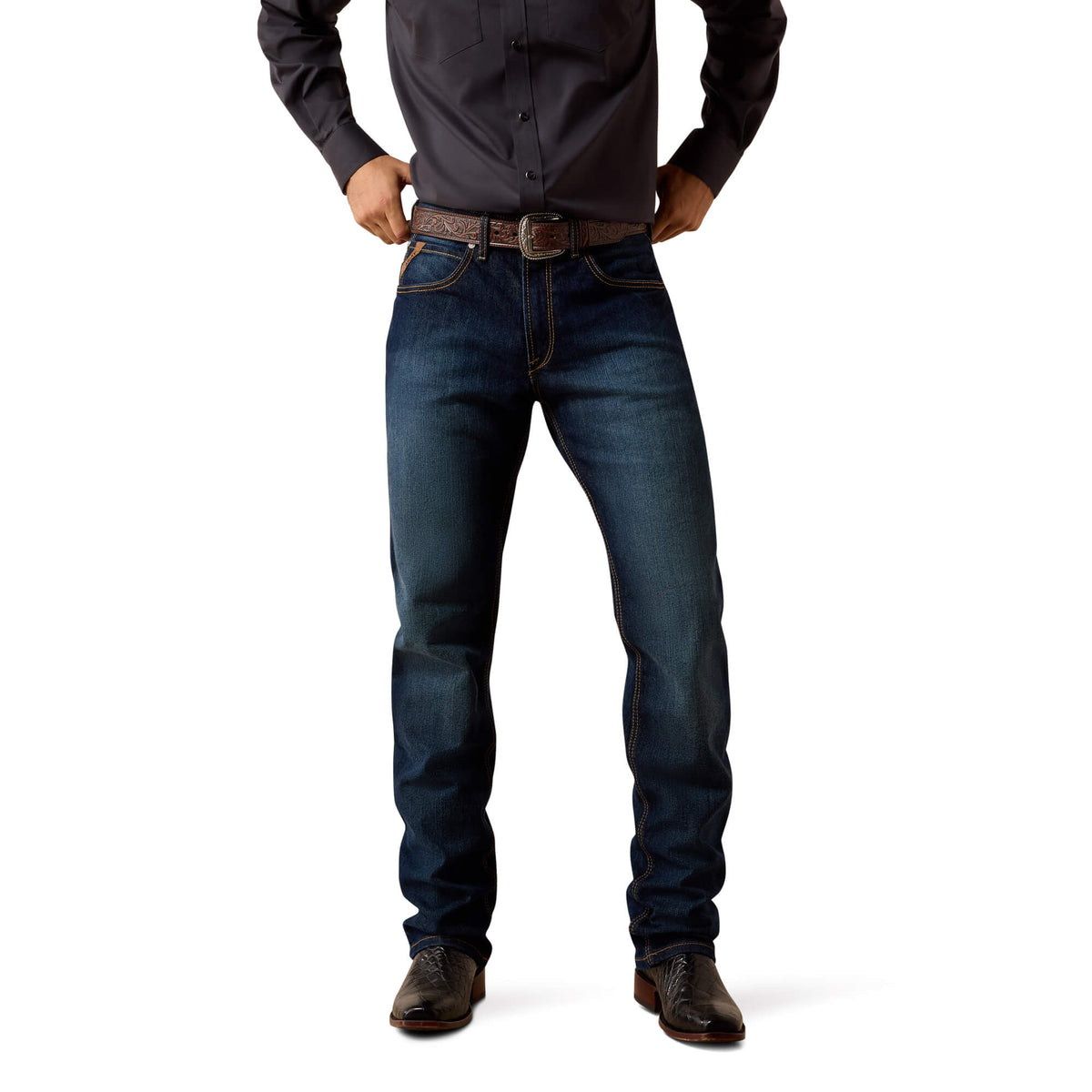 Ariat Men's M1 Vintage Hansen Straight Leg Jeans, Clayton – front