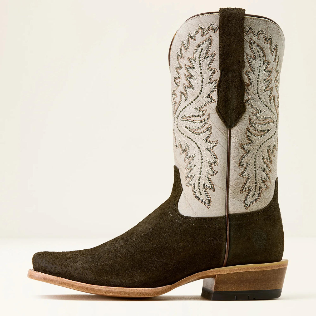 Ariat Mens Midnight Olive Suede Shredded White 10074240 - view 2