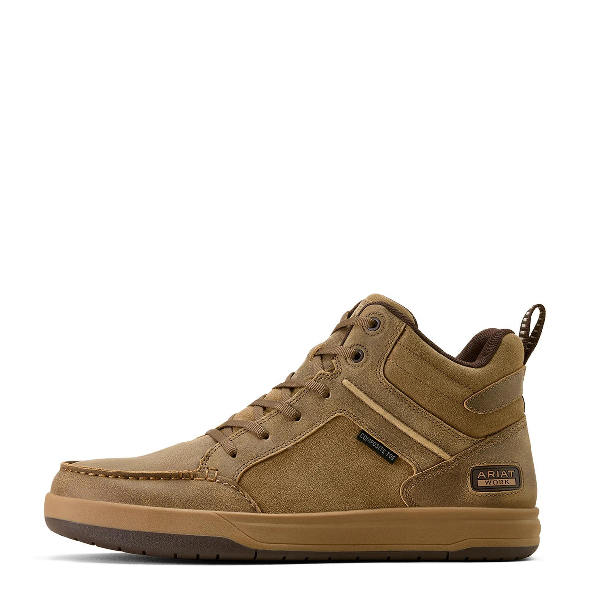 Ariat Men's Outmatch Mid Composite Toe Work Shoe, Brown Bomber – side