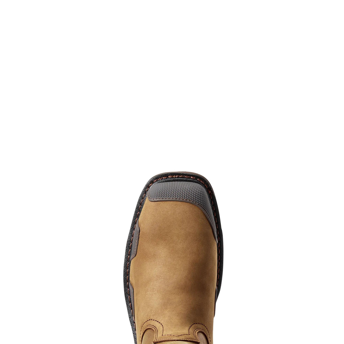 Ariat Men's OverDrive Wide Square Toe Composite Toe Work Boot, Alamo Brown – toe