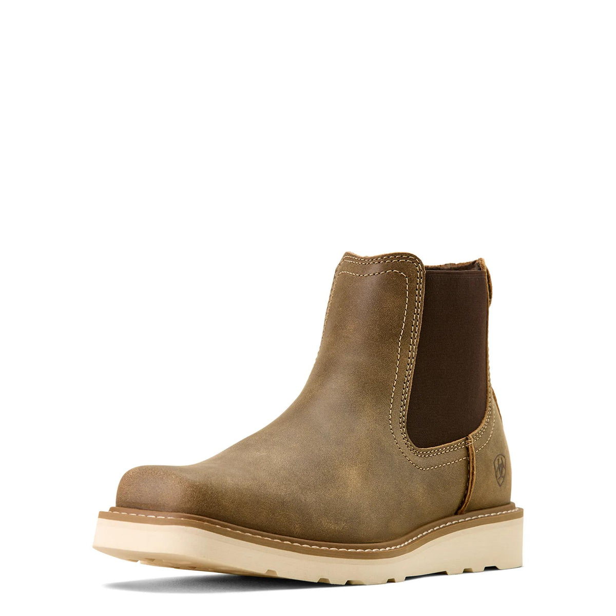Ariat Men's Rambler Recon Square Toe Chelsea Boot, Brown Bomber – 3-4 front