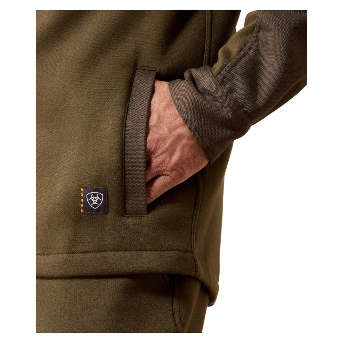 Ariat Men's Rebar Workman Duracanvas Shirt Jacket, Earth – detail 2
