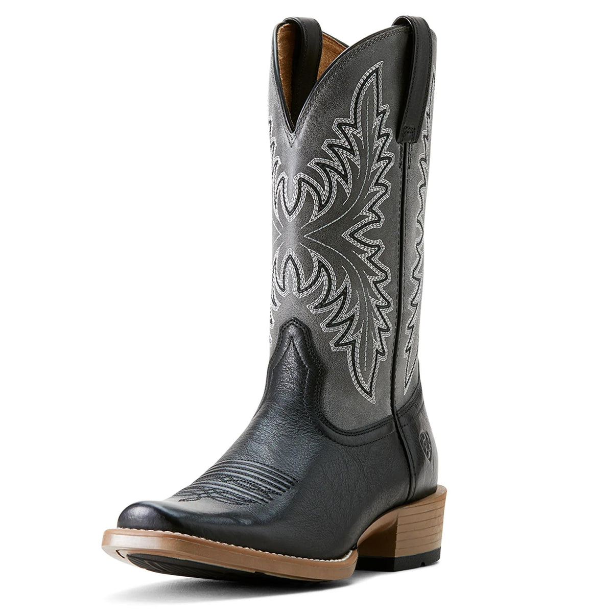 Ariat Men's Renegade Narrow Cutter Toe Cowboy Boot, Black Night – 3-4 front
