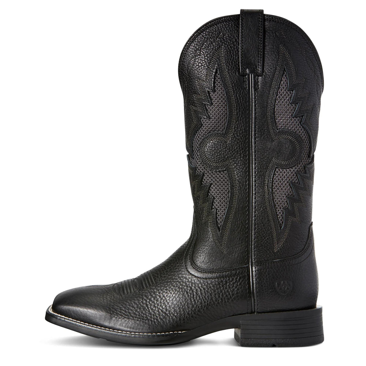 Ariat Men's Solado VentTEK Western Boot, Black Carbon – side