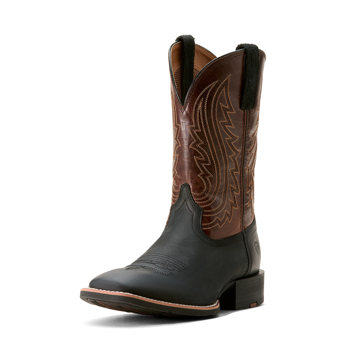 Ariat Men's Sport Big Country Cowboy Boot, Basic Black – 3-4 front 2