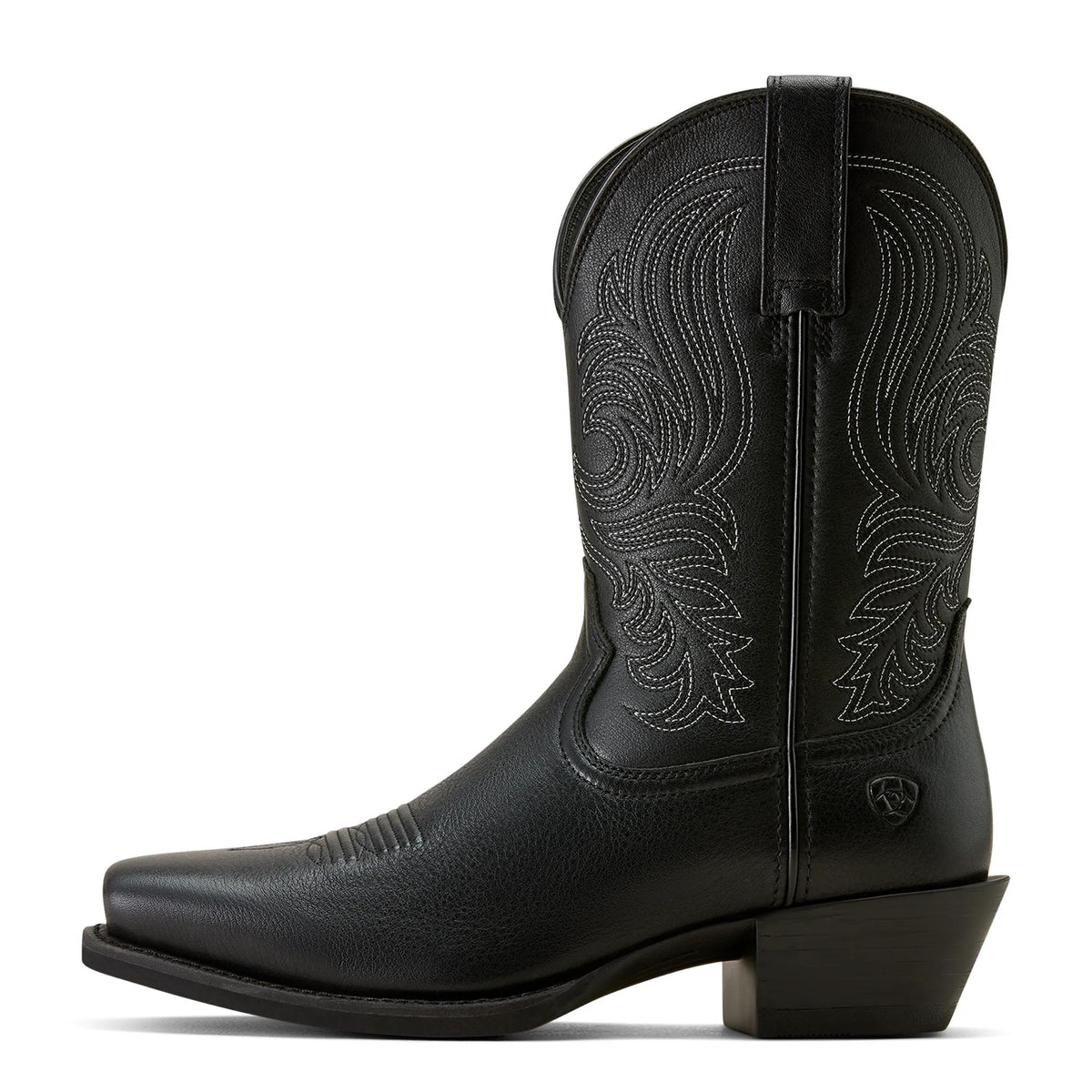 Ariat Men's Sport Lawman Square Toe Cowboy Boot, Black Deertan – side