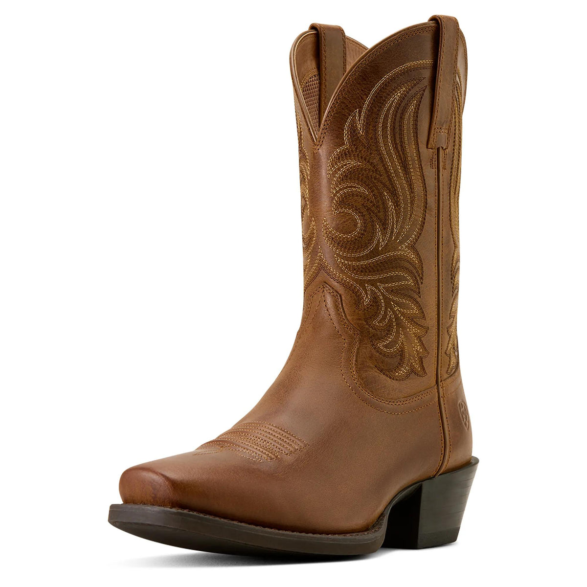 Ariat Men's Sport Lawman Square Toe Cowboy Boot, Georgia Clay – 3-4 front