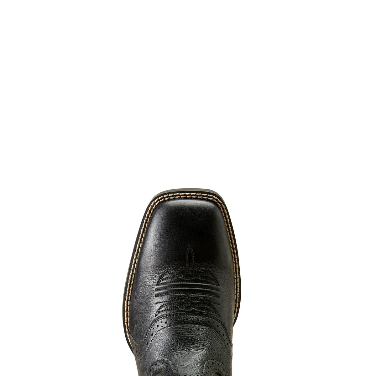 Ariat Men's Sport Western Wide Square Toe Boot, Black Deertan – toe