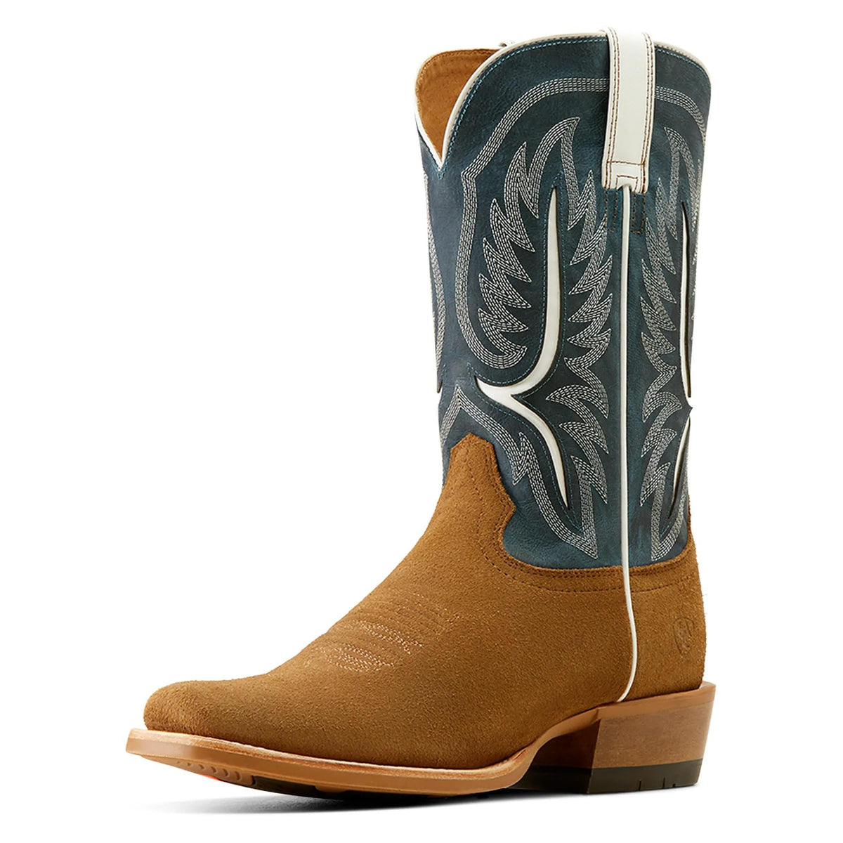 Ariat Men's Stadtler Narrow Cutter Toe Cowboy Boot, Dijon Roughout – 3-4 front