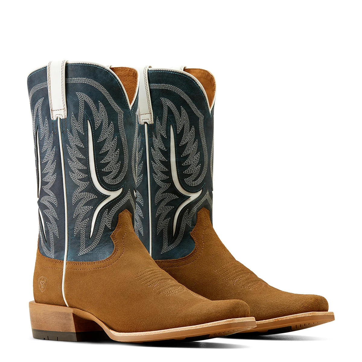 Ariat Men's Stadtler Narrow Cutter Toe Cowboy Boot, Dijon Roughout – pair