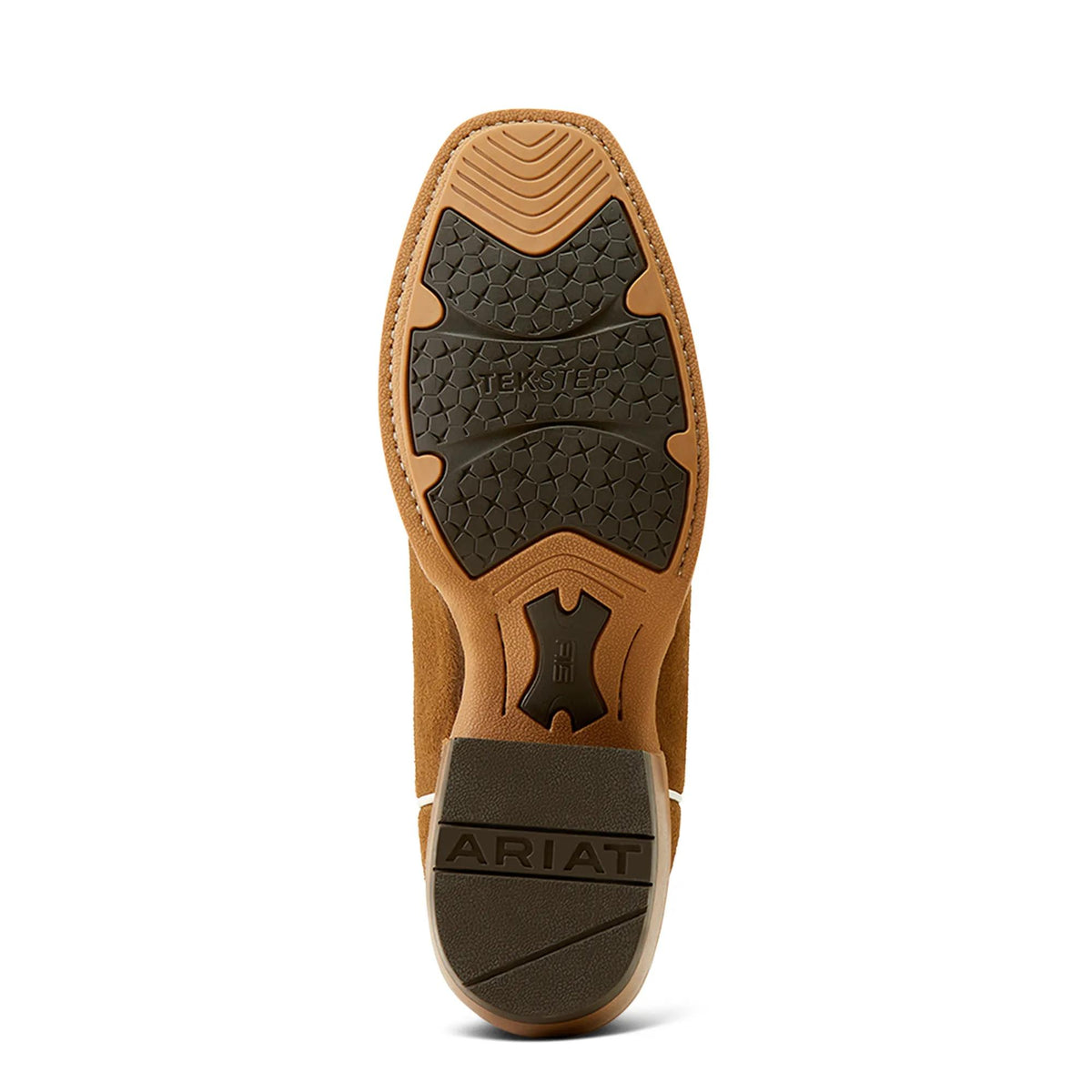 Ariat Men's Stadtler Narrow Cutter Toe Cowboy Boot, Dijon Roughout – sole