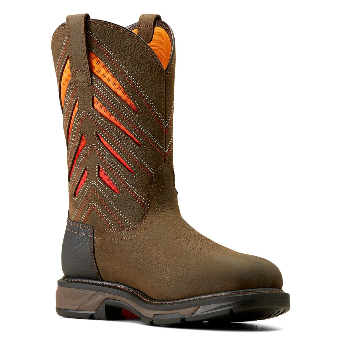 Ariat Men's WorkHog XT VentTEK Waterproof Carbon Toe Work Boot, Iron Coffee|Sunset – inside