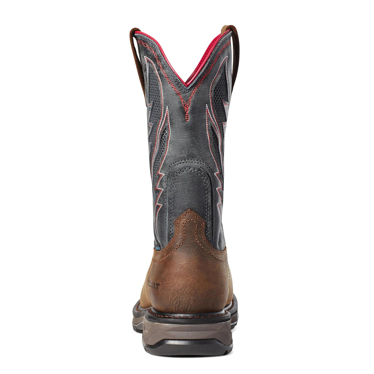Ariat Men's WorkHog XT Waterproof Carbon Toe Work Boot, Rye Brown – heel