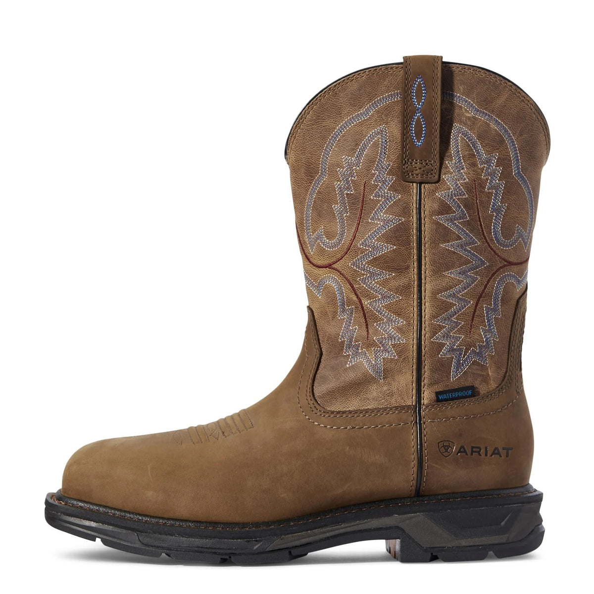 Ariat Men's Workhog XT Waterproof Work Boot, Distressed Brown – side