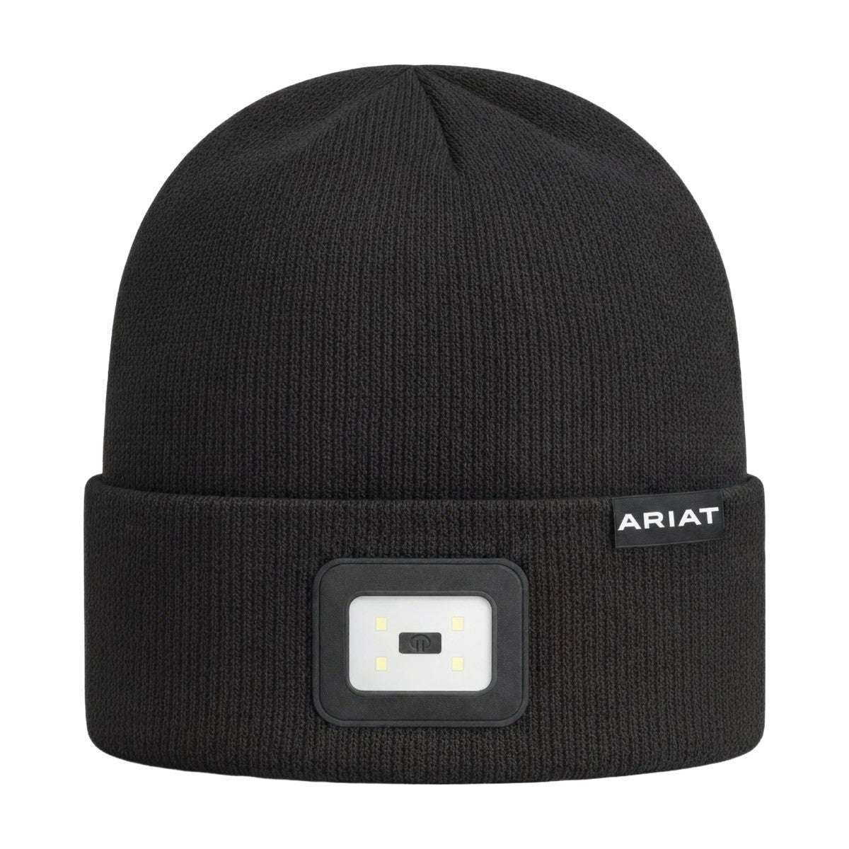 Ariat Rebar Headlight Beanie, Black – front