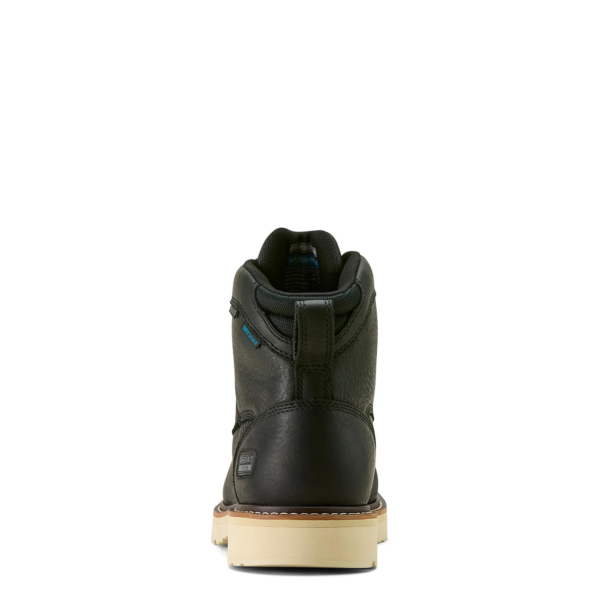 Ariat Rebar Lift 6" Waterproof Composite Toe Work Boot, Black – heel