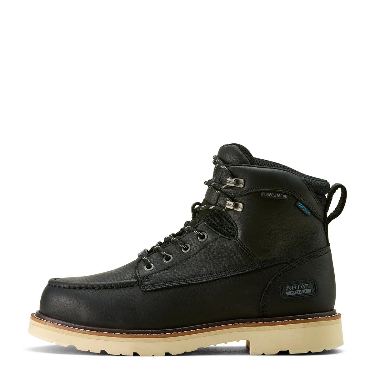 Ariat Rebar Lift 6" Waterproof Composite Toe Work Boot, Black – side