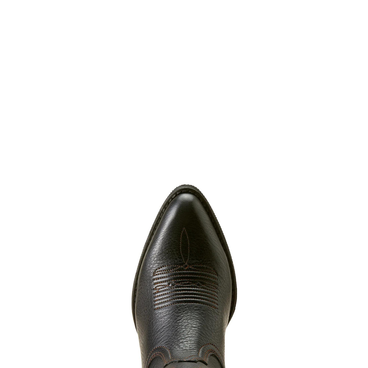 Ariat Women's Heritage J Toe Western Boot, Black Deertan – toe