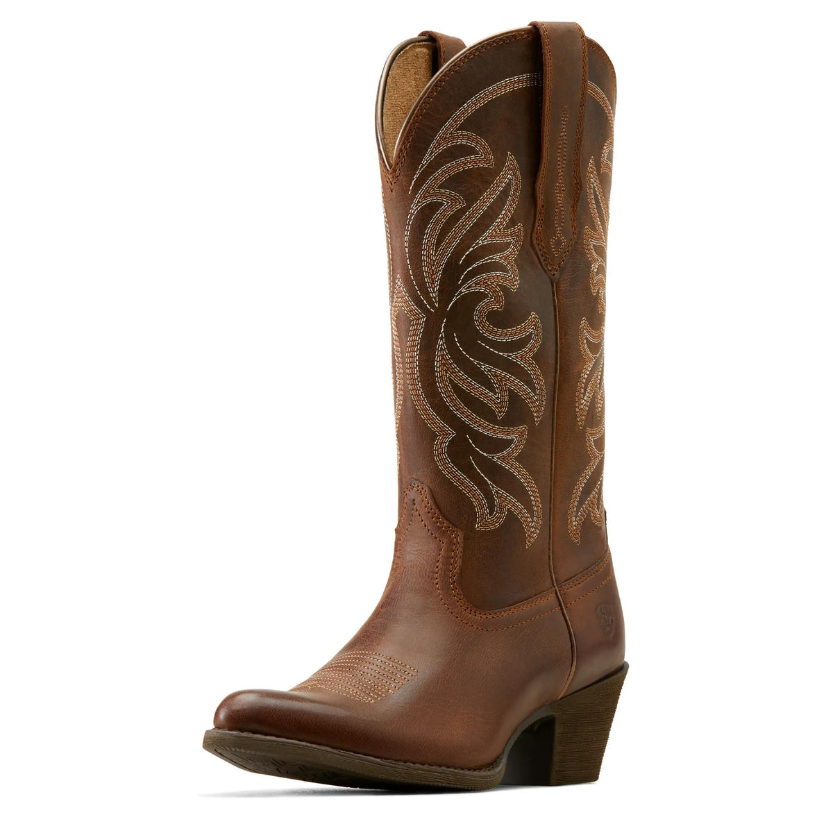 Ariat Women's Heritage J Toe Western Boot, Sassy Brown – 3-4 front