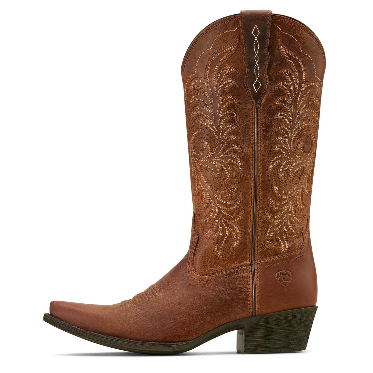 Ariat Women's Heritage X Toe Western Boot, Rich Oak – side