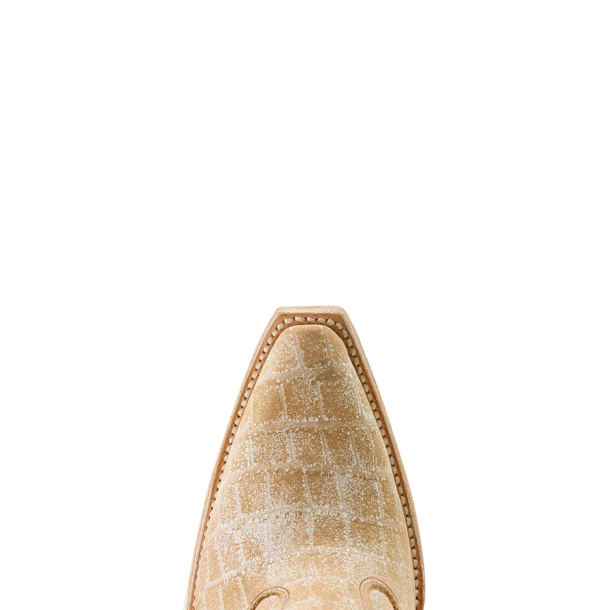 Ariat Women's Jade X Toe Western Boot, Distressed Crema Croc Print – toe