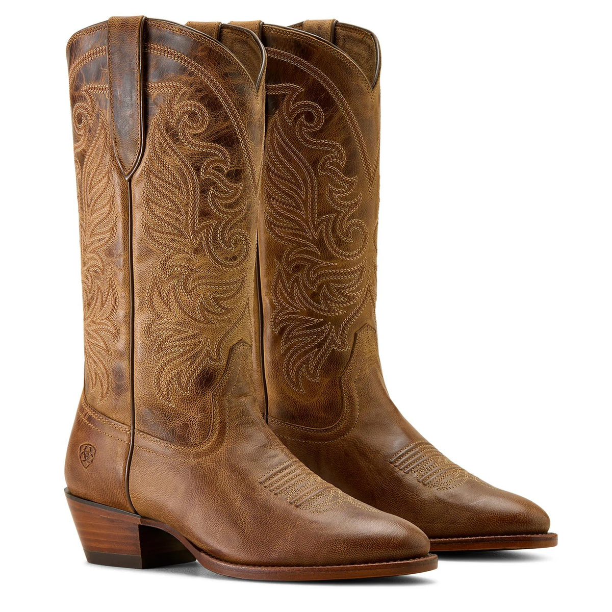 Ariat Women's Louella R Toe Western Boot, Pearl Brown – pair
