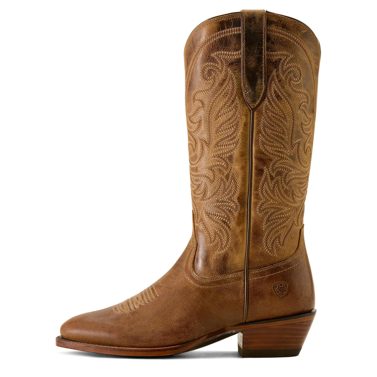 Ariat Women's Louella R Toe Western Boot, Pearl Brown – side