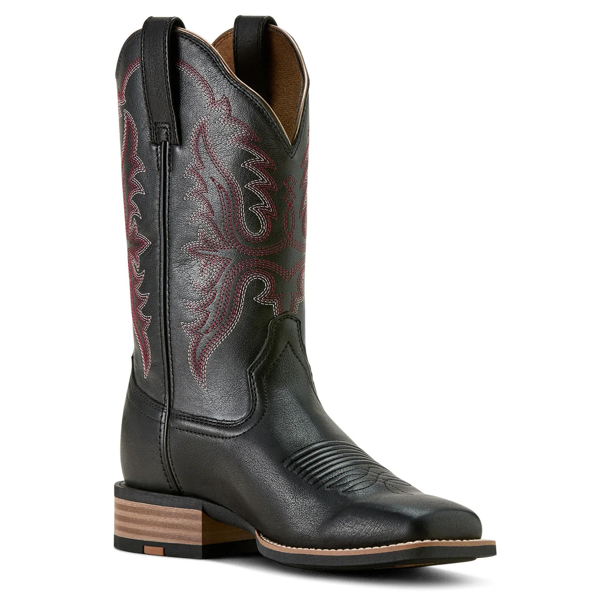 Ariat Women's Olena Wide Square Toe Western Boot, Obsidian – inside