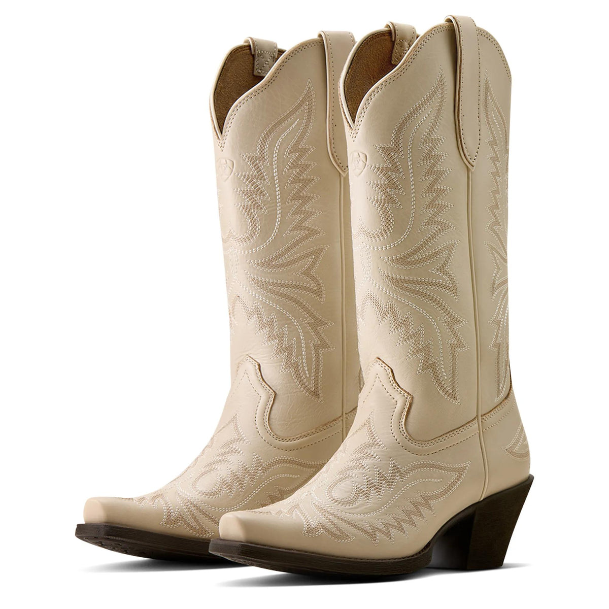 Ariat Women's Round Up Collins D Toe Western Boot, Buttercream – pair