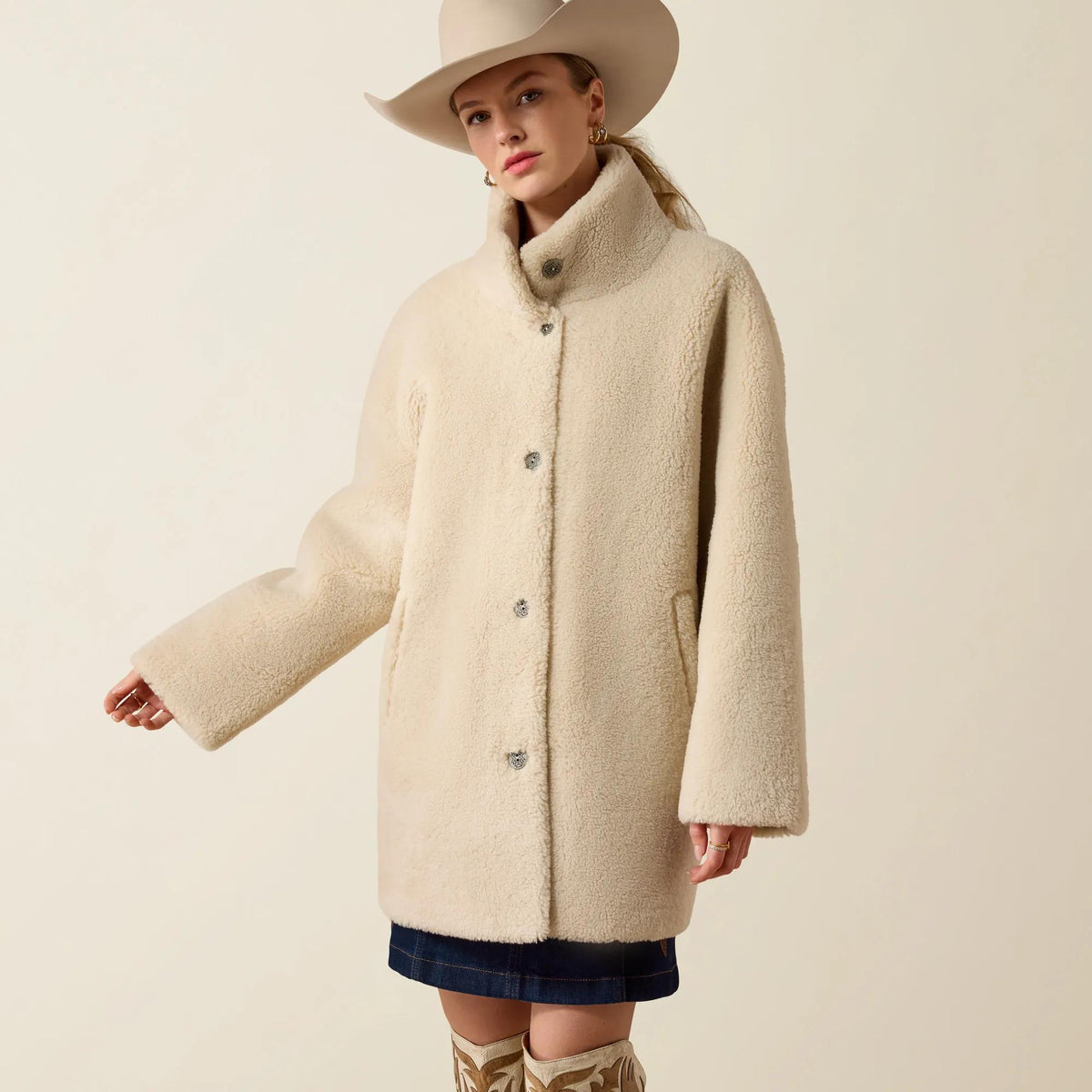 Ariat Women's Scarlett Jacket, Parchment – front