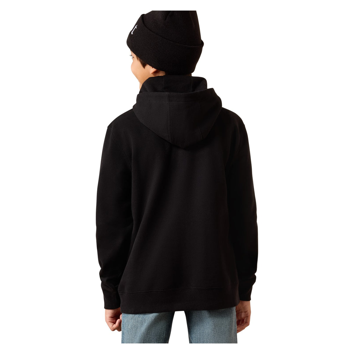 Ariat Youth Bison Bureau Hoodie, Black – back