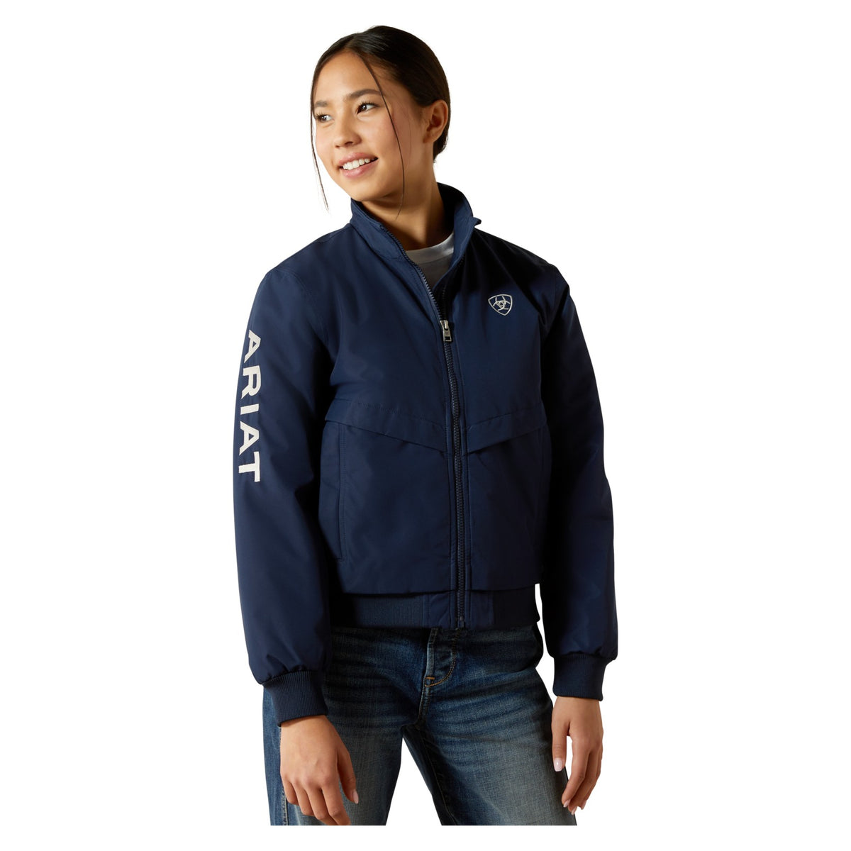 Ariat Youth Stable 2.0 Insulated Jacket, Navy – front
