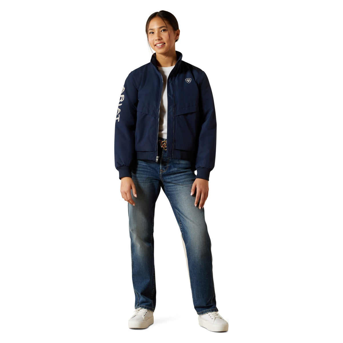 Ariat Youth Stable 2.0 Insulated Jacket, Navy – full length