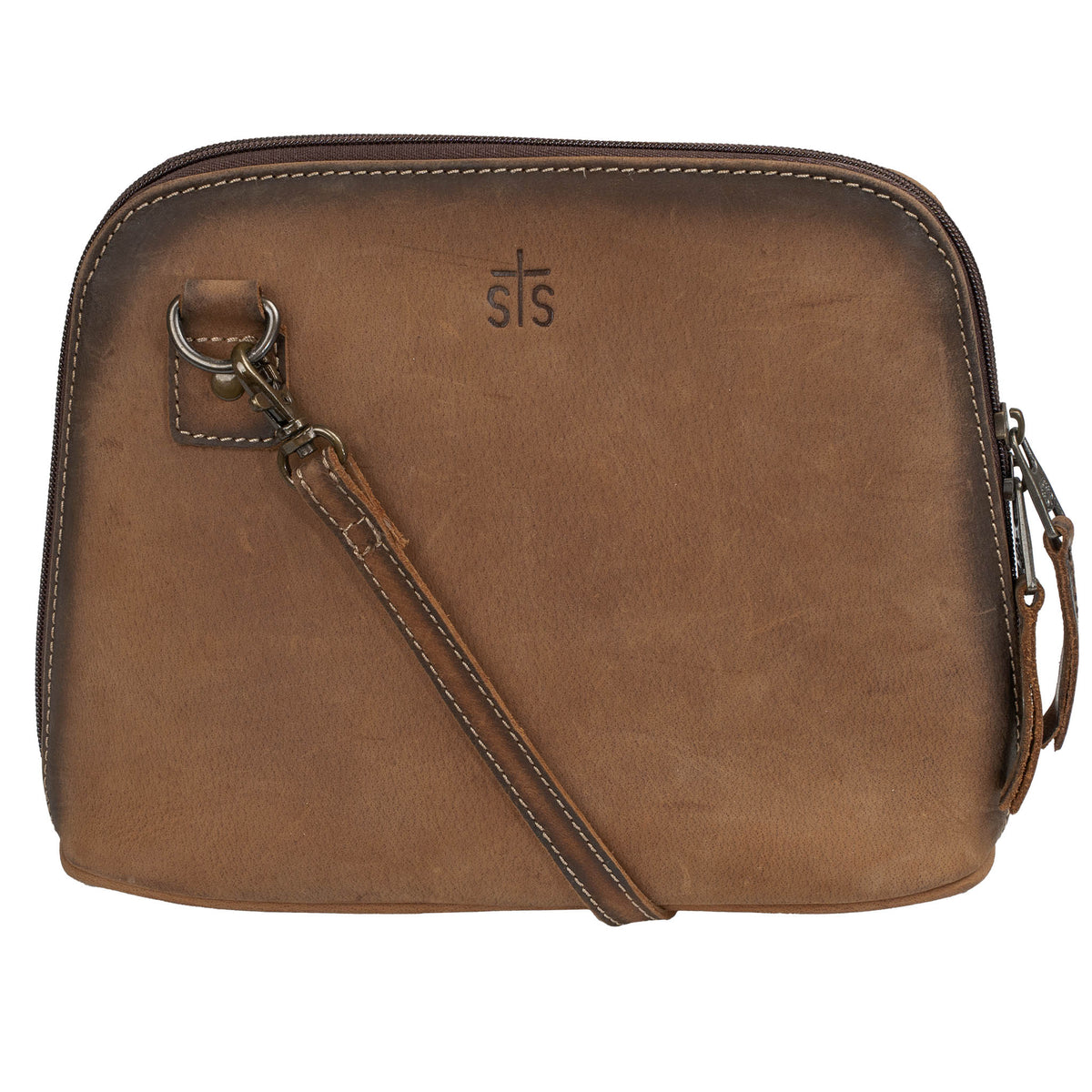 STS Ranchwear Baroness Weezy Crossbody bag with leather details and adjustable strap, stylish and functional for everyday use.