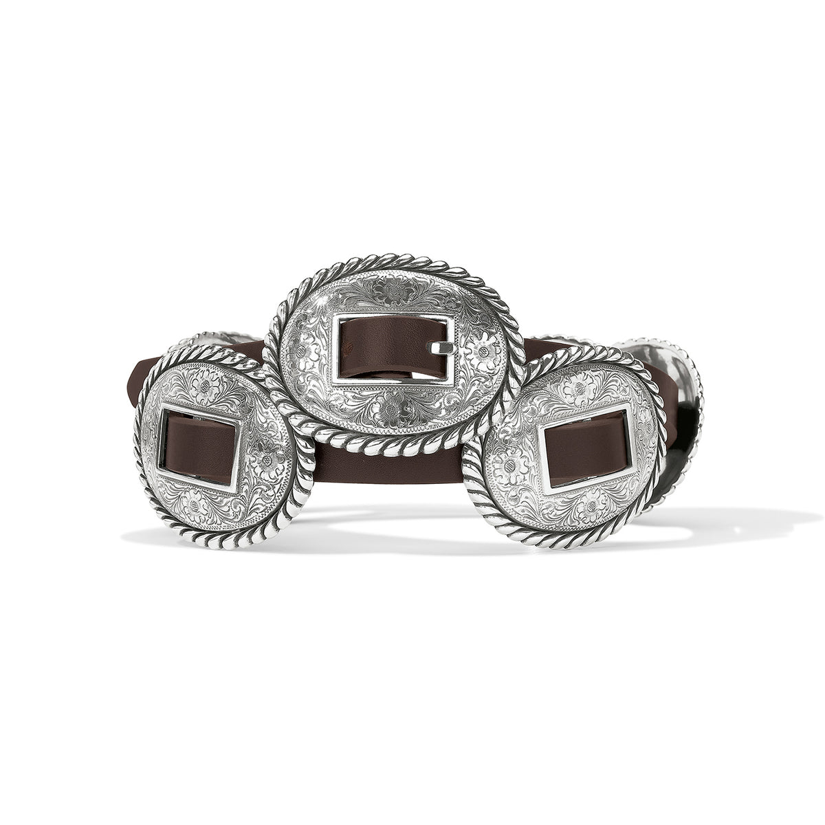 Leegin Brighton Fandango Concho Belt with decorative conchos and leather strap, style no. 5583L, for women or casual wear.
