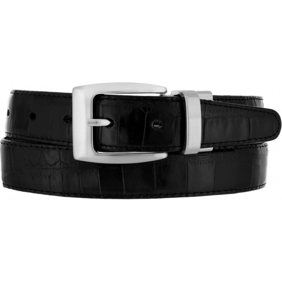 Leegin Brighton Reversible Croco Belt with textured crocodile pattern and gold-tone buckle, versatile accessory for men and women.