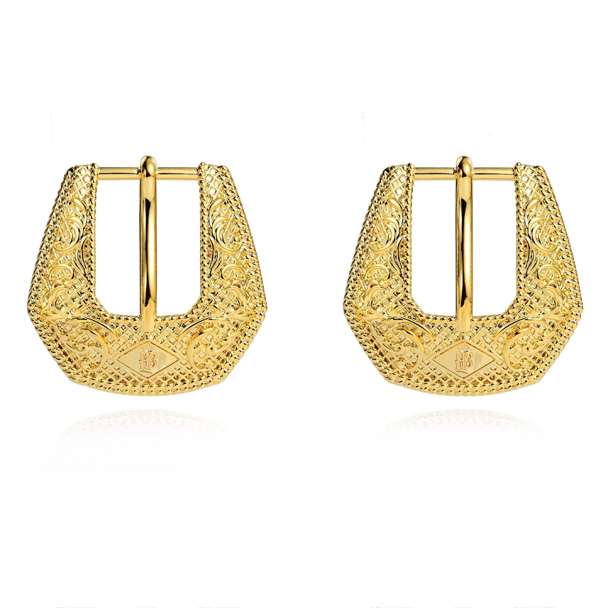 Hillbetty Buckle Betty Earrings - Gold