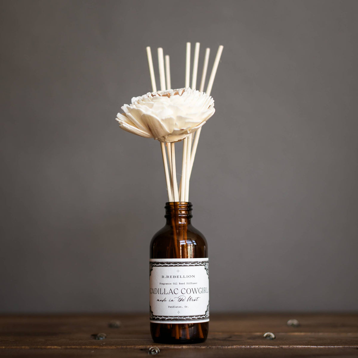 R. Rebellion Cadillac Cowgirl Reed Diffuser, 4 oz – front