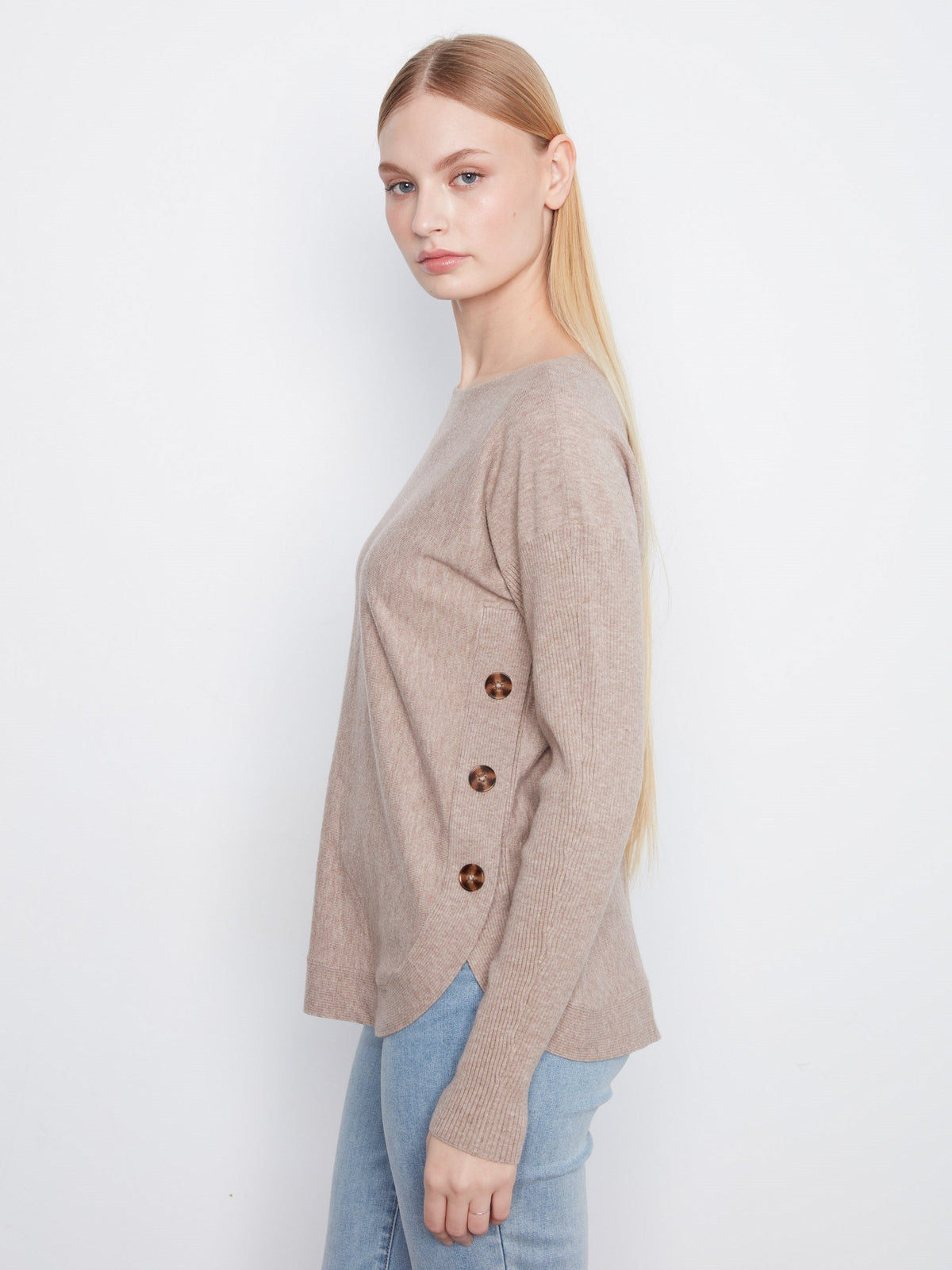 Charlie B Womens Heather Taupe C2871R-464A - view 2