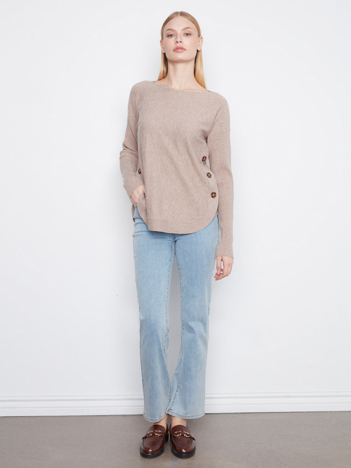 Charlie B Womens Heather Taupe C2871R-464A - view 3