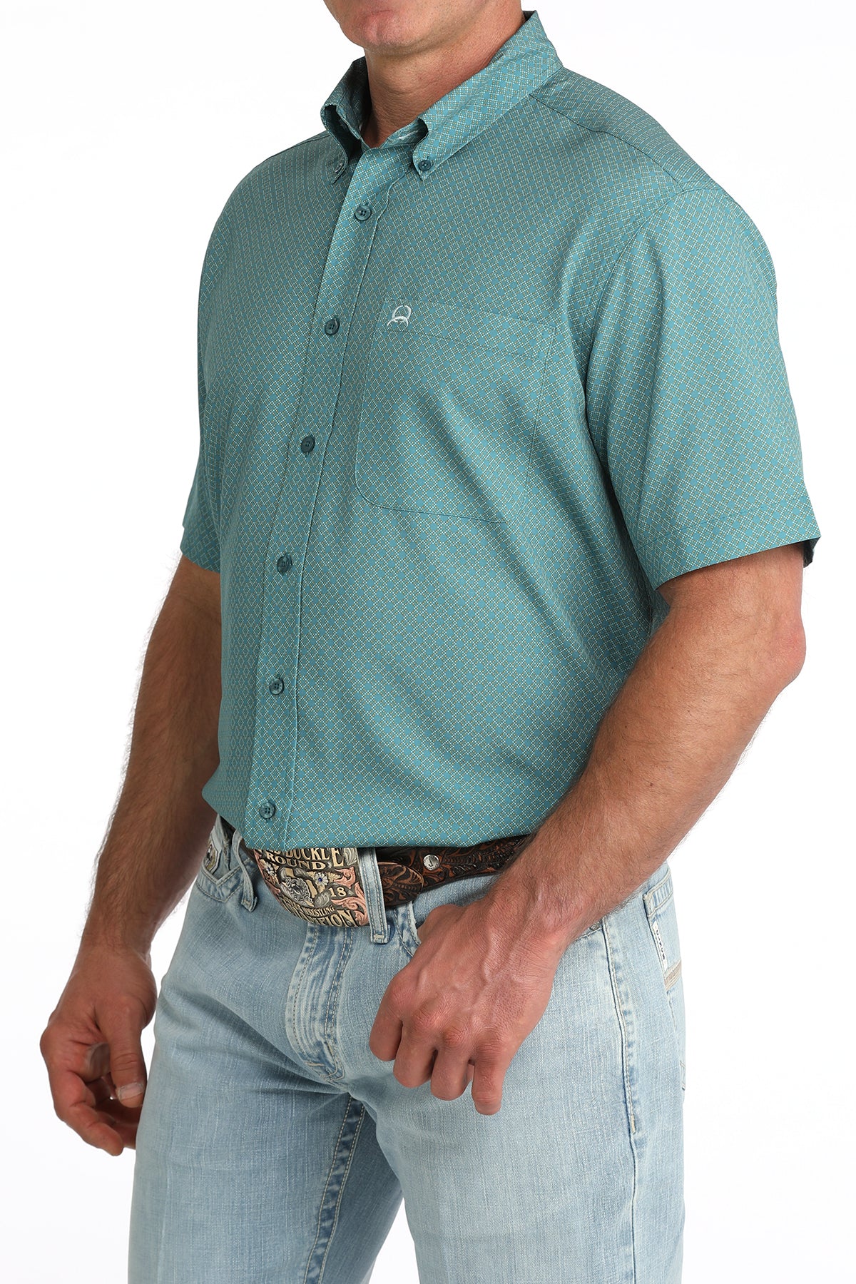 Cinch Mens Teal MTW1725005 - view 2